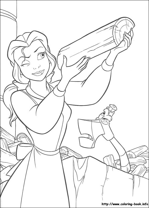 Beauty and the Beast coloring picture